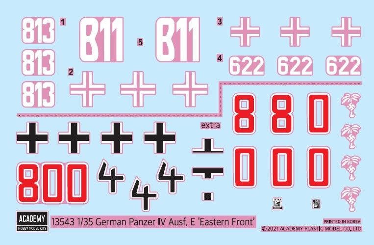 ACA13543 Academy 1/35 German Panzer IV Ausf.E "Eastern Front"