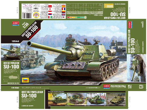 ACA13544 Academy 1/35 SOVIET SELF-PROPELLED GUN SU-100