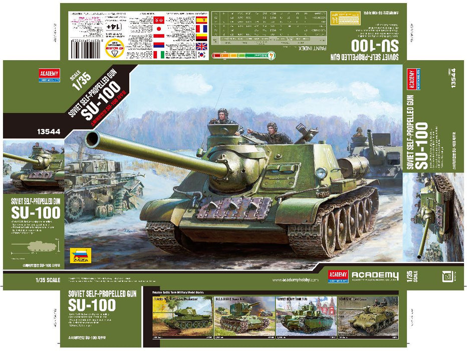 ACA13544 Academy 1/35 SOVIET SELF-PROPELLED GUN SU-100
