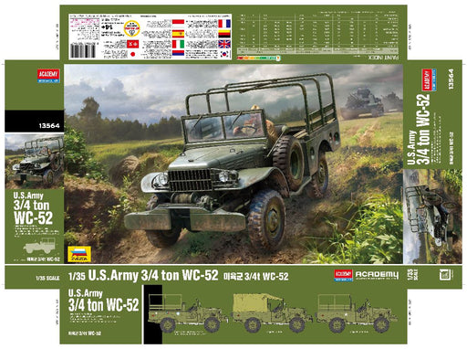 ACA13564 Academy 1/35 U.S. Army 3/4 ton WC-52