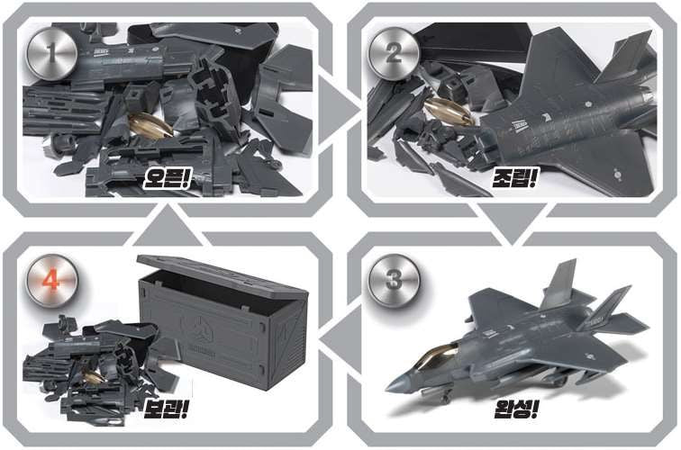 ACA15400 Academy T-50B Black Eagles 4D Model Kit