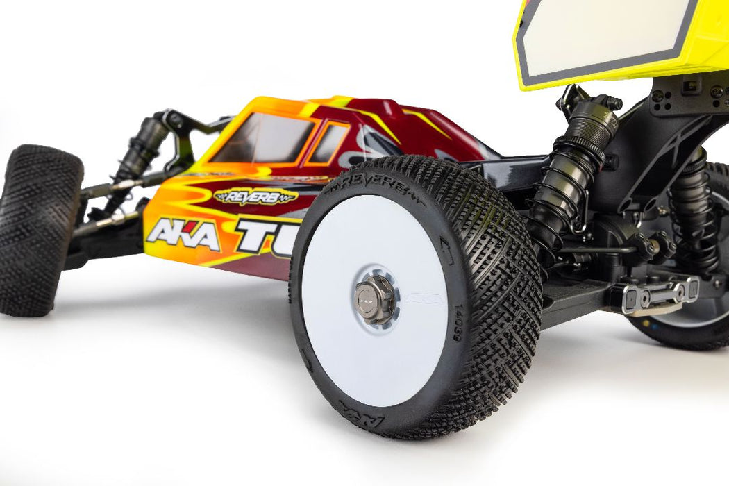 AKA14039QRW AKA Reverb Super Soft Long Wear 1/8 Buggy Tires MTD (2) - White