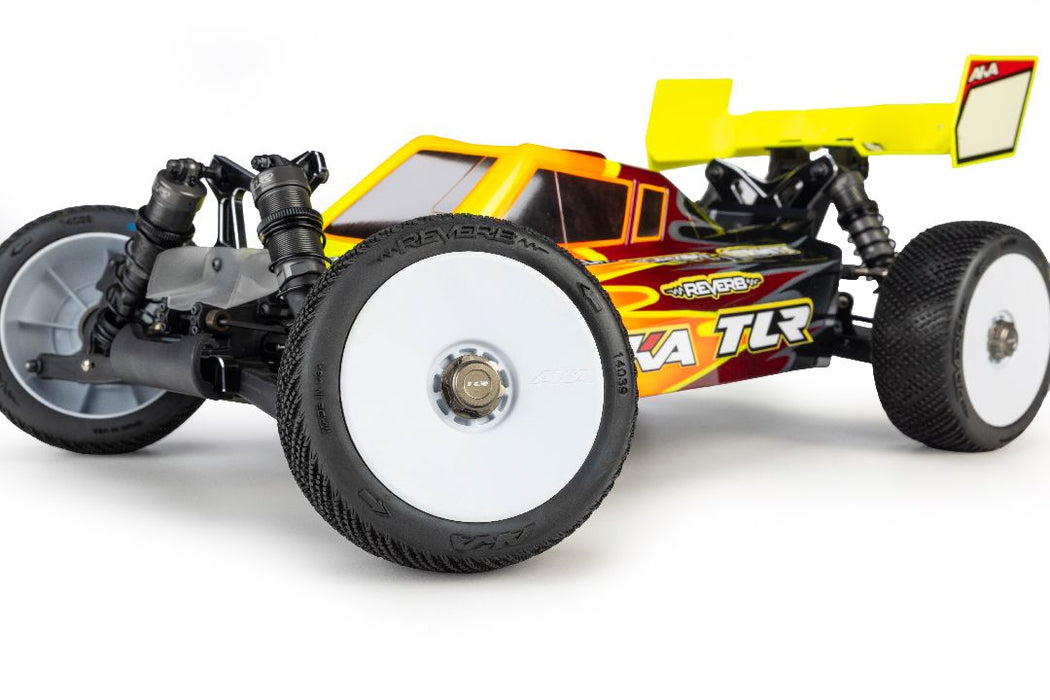 AKA14039XRW AKA Reverb Soft Long Wear 1/8 Buggy Tires MTD (2) - White