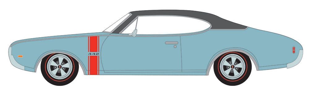 AMM1350/06 American Muscle 1/18 1968 Oldsmobile Holiday Coupe 442