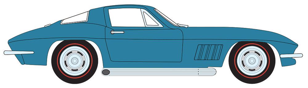 AMM1376/06 American Muscle 1/18 1967 Chevy Corvette Stingray
