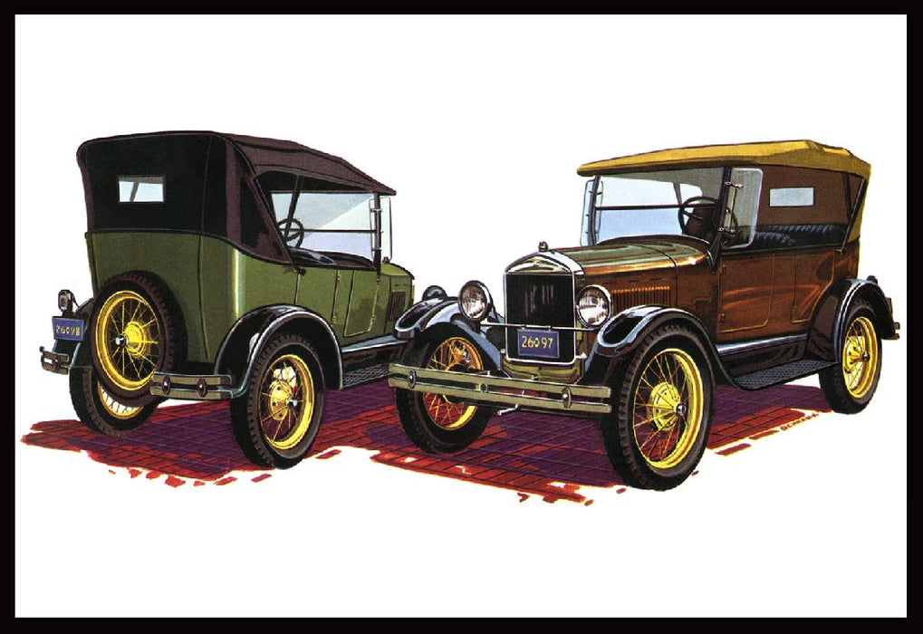 AMT1490/12 AMT 1/25 1927 Ford T Touring Model Kit (Level 2)