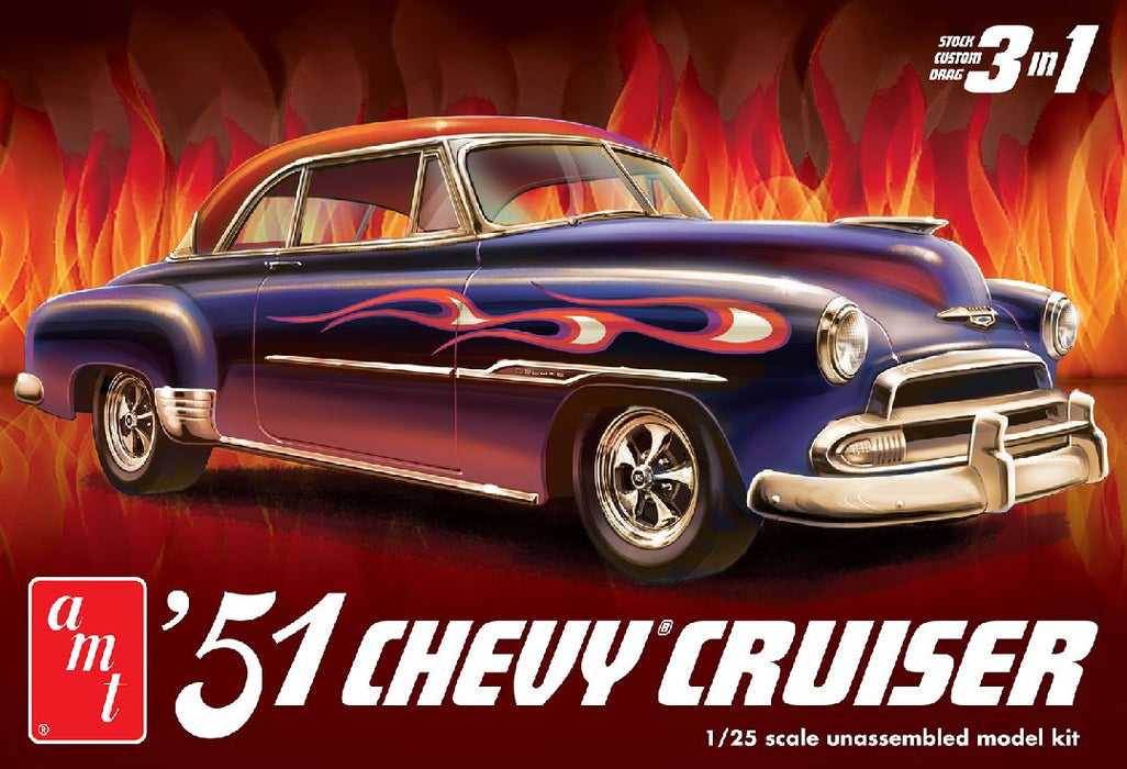 AMT1556/12 AMT 1/251951 Chevy Custom Cruiser Model Kit (Level 2)