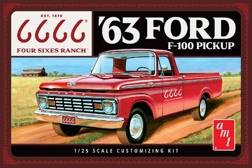 AMT1559/12 AMT 1/25 1963 Ford F-100 (Four Sixes Ranch) Model Kit (Level 2)