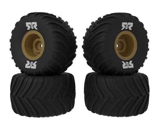 ARA-2586 Arrma dBoots Chevron MT Tire Set Glued (Bronze) (2 Pairs)
