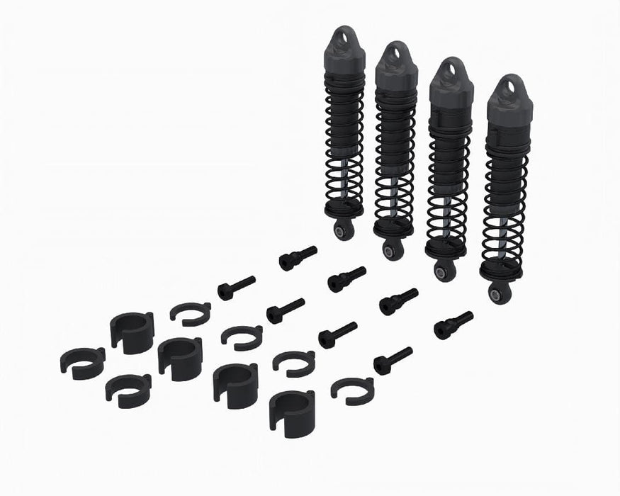 ARA-2591 Arrma Shock Set, 71mm Length, 500cSt Oil (4pcs) - GROM