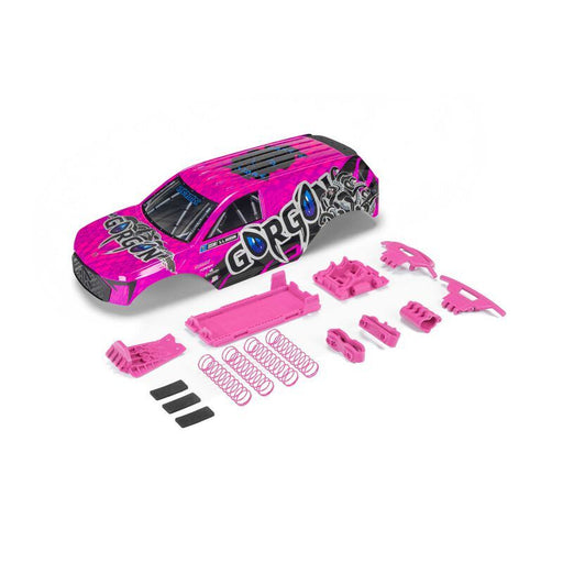 ARA-2608 Arrma GORGON Painted Decaled Trimmed Body Set Pink/Black