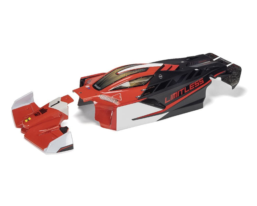ARA-2802 Arrma LIMITLESS Painted Decaled Trimmed Body (Red/Black)