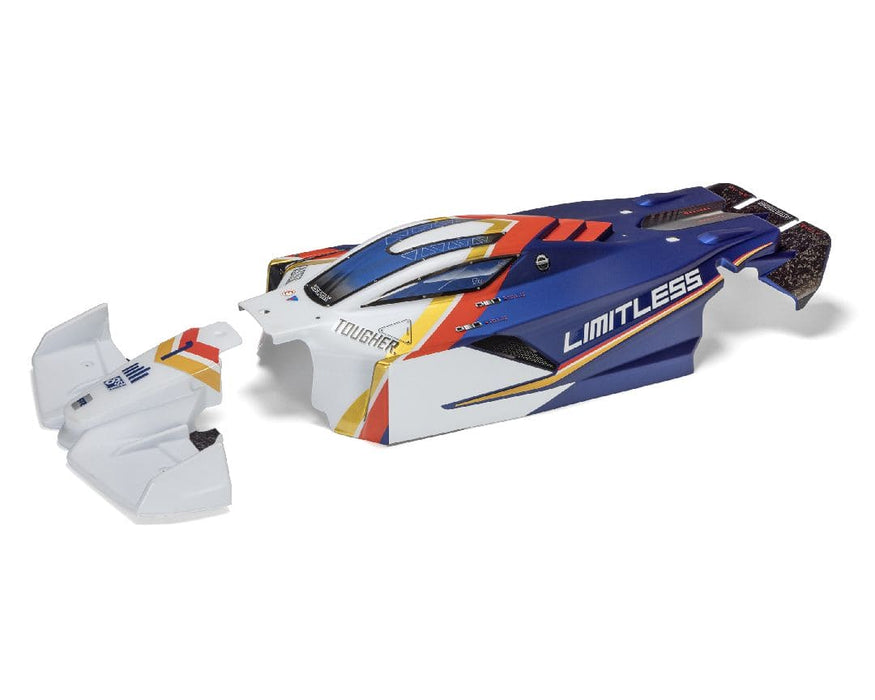 ARA-2810 Arrma LIMITLESS Painted Decaled Trimmed Body (White/Blue