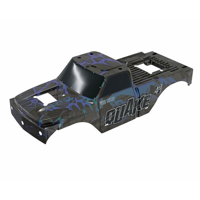 ARA-4047 Arrma QUAKE 4S BLX Clipless Painted Decalled Body - Black/Pearl