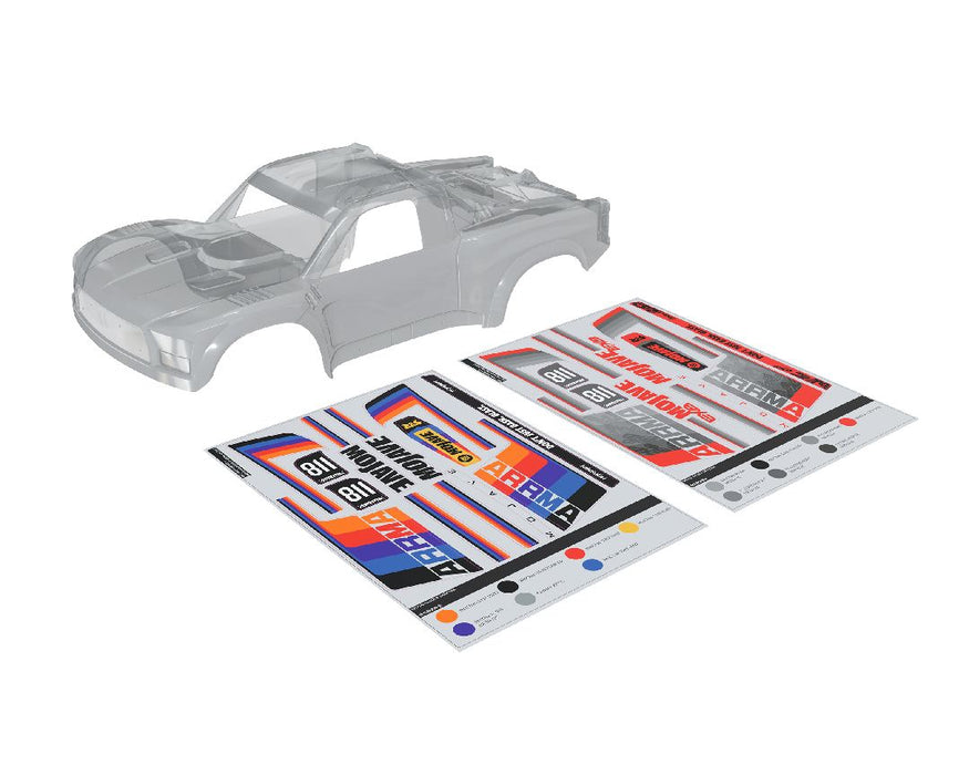 ARA-4305 Arrma MOJAVE 6S BLX Bodyshell (Incl Decals) - Clear