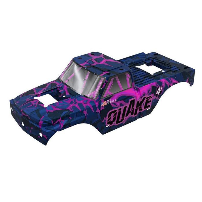 ARA-4635 Arrma QUAKE 4S BLX Clipless Painted Decalled Body - Blue/Purple