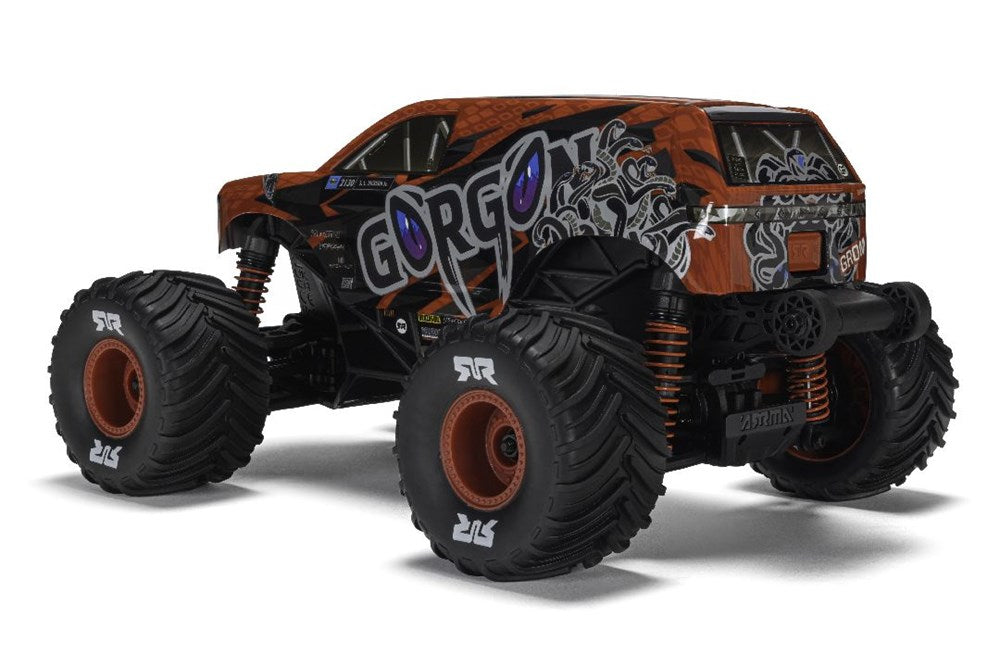 ARA2130T2 Arrma 1/16 GORGON GROM 4X4 RTR Brushed Monster Truck (Battery & Charger Included) Red