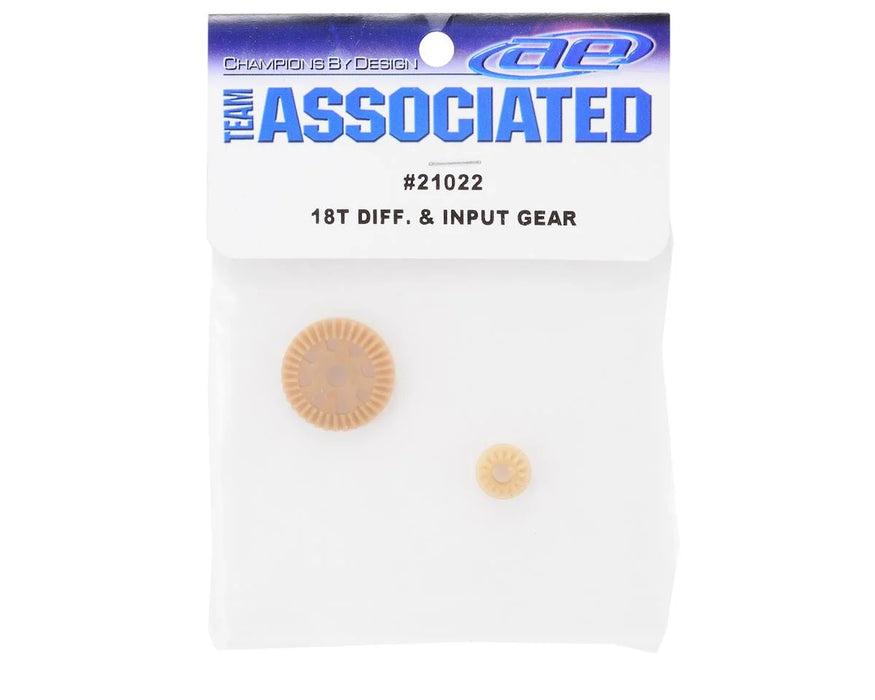 ASC21022 Team Associated Differential & Input Gears: 18B/18MT/18T/18R
