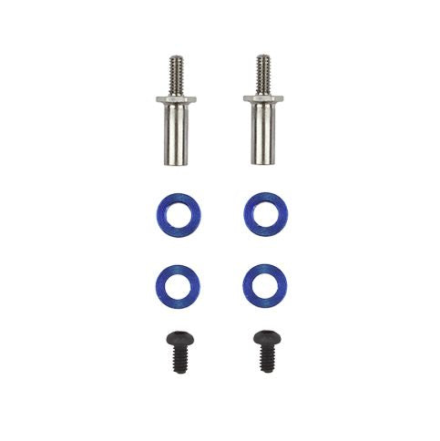 ASC21637 Team Associated RC28R FT Adjustable Front Axles, Titanium
