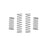 ASC21777 Team Associated Model 24 Shock Spring Set, Medium, Silver