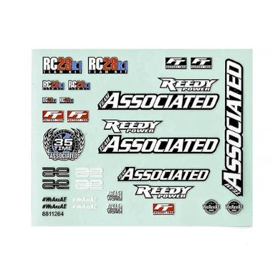 ASC21870 Team Associated RC28R.1 Decal Sheet