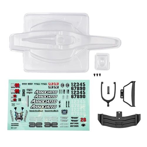ASC21876 Team Associated RC28F Body Set - Clear