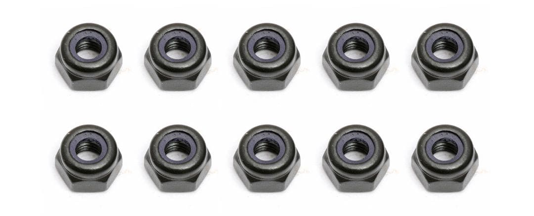 ASC25215 Team Associated 3mm Locknut (10)
