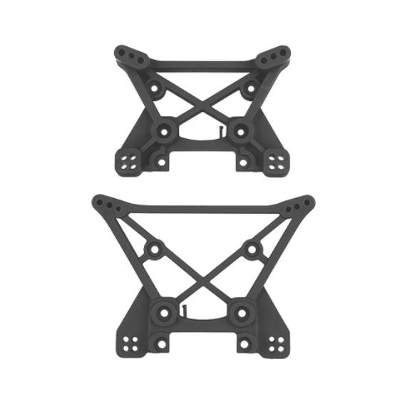 ASC25888 Team Associated RIVAL MT10 Factory Team Shock Tower Set - Gray
