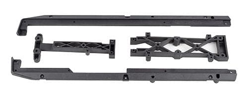 ASC26075 Team Associated SR7 FT Lower Chassis Brace Set, carbon