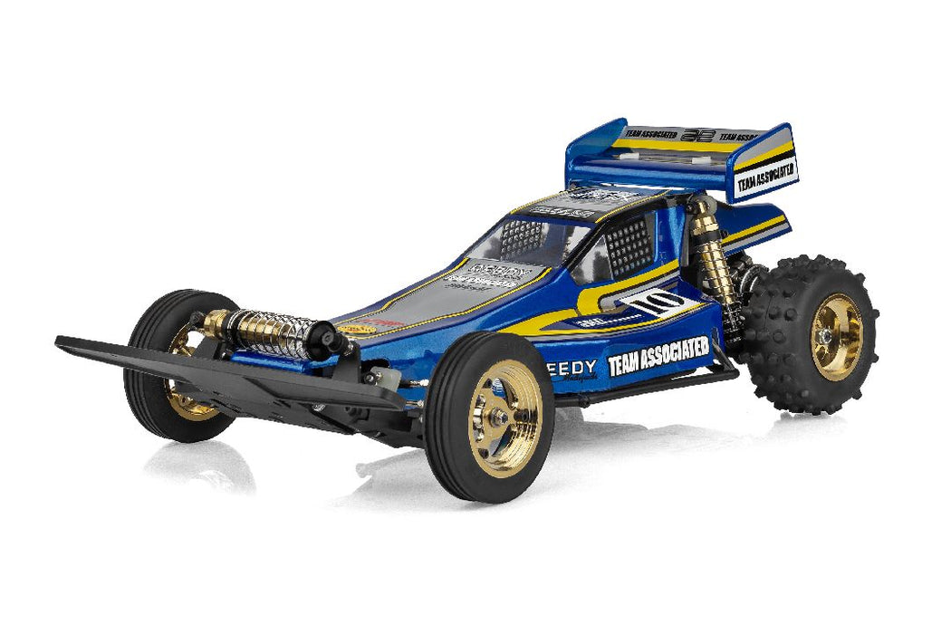 ASC6051 Team Associated 1/10 RC10 Retro 80s Ultra Fox Kit - Blue