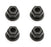 ASC6472 Team Associated 4-40 Nylon Locknuts - Black (8pcs)