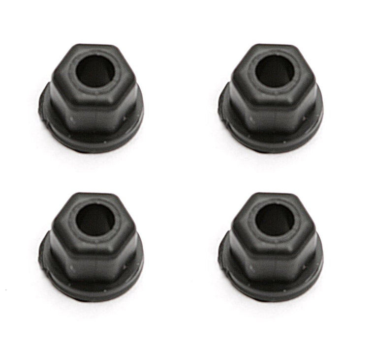 ASC6472 Team Associated 4-40 Nylon Locknuts - Black (8pcs)