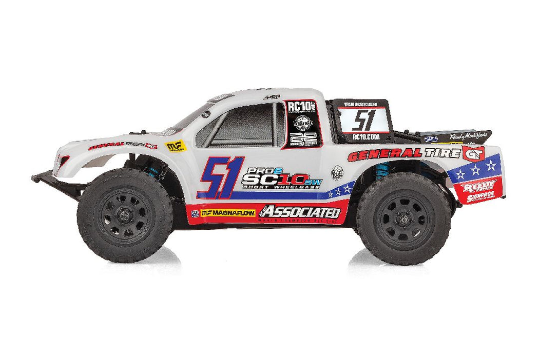 ASC70040 Team Associated Pro2 SC10sw RTR - White