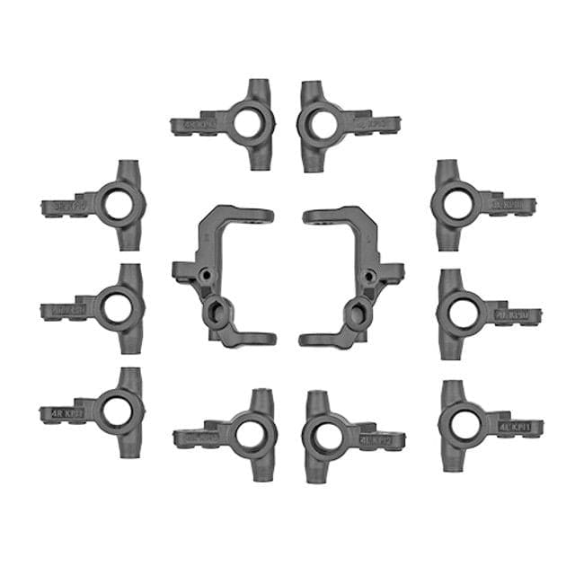 ASC71214 Team Associated RC10B7 FT V2 Caster and SteeringBlocks, Carbon