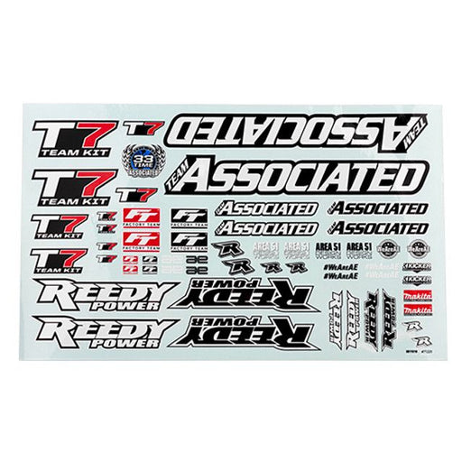 ASC71225 Team Associated RC10T7 Decal Sheet