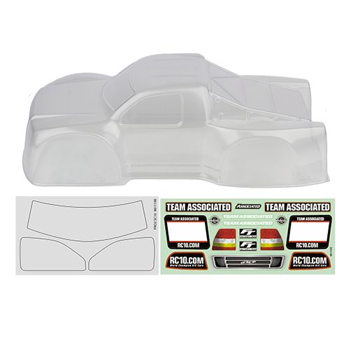 ASC72125 Team Associated PRO2 SC10 SWB Contender Body - Clear