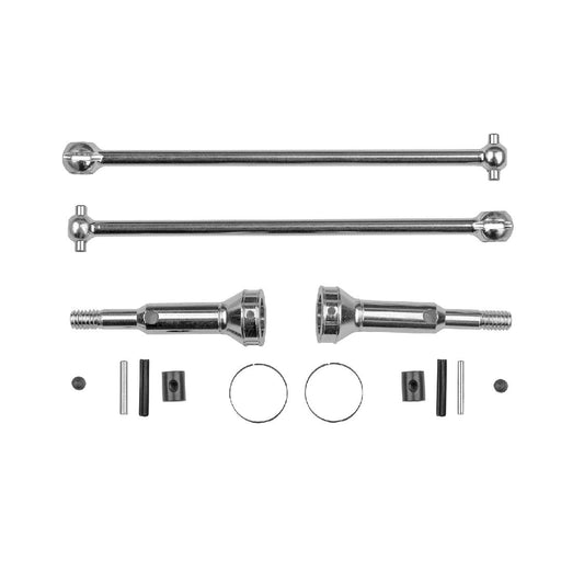 ASC7543 Team Associated RC10T Rear CVA Set, 84mm, Chrome