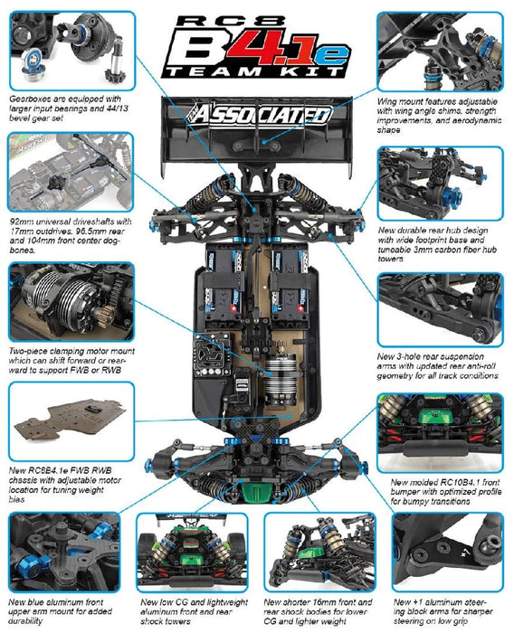 ASC80950 Team Associated RC8B4.1e Team Kit