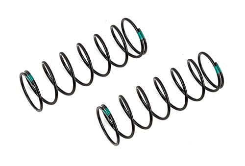 ASC81659 Team Associated 16mm Front Springs, green. 4.85 lb/in