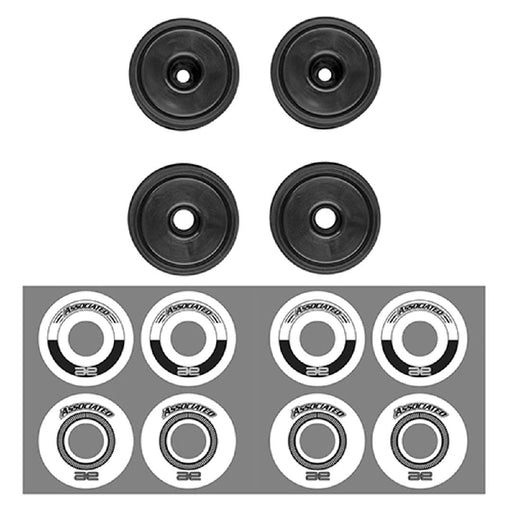 ASC8696 Team Associated RC10F6 Classic Wheel Set, Black