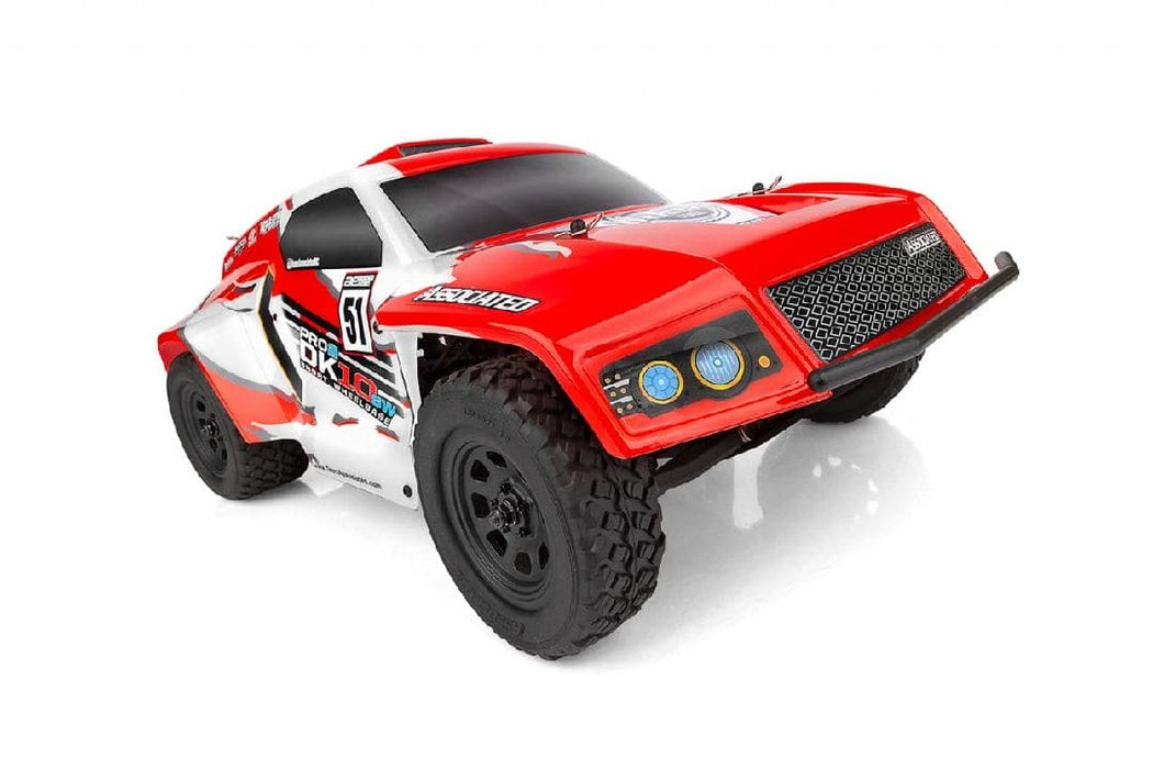 ASC90039C Team Associated Pro2 DK10SW Dakar Buggy RTR, LiPo Combo Red/Wht