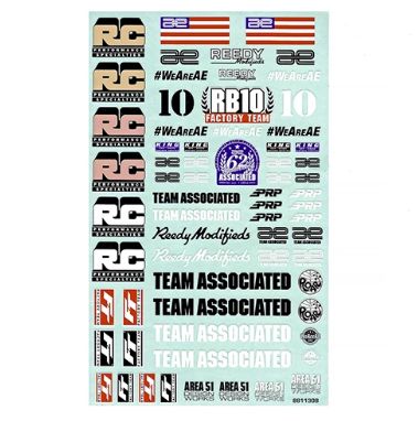 ASC91251 Team Associated RB10 Retro FT Decal Sheet