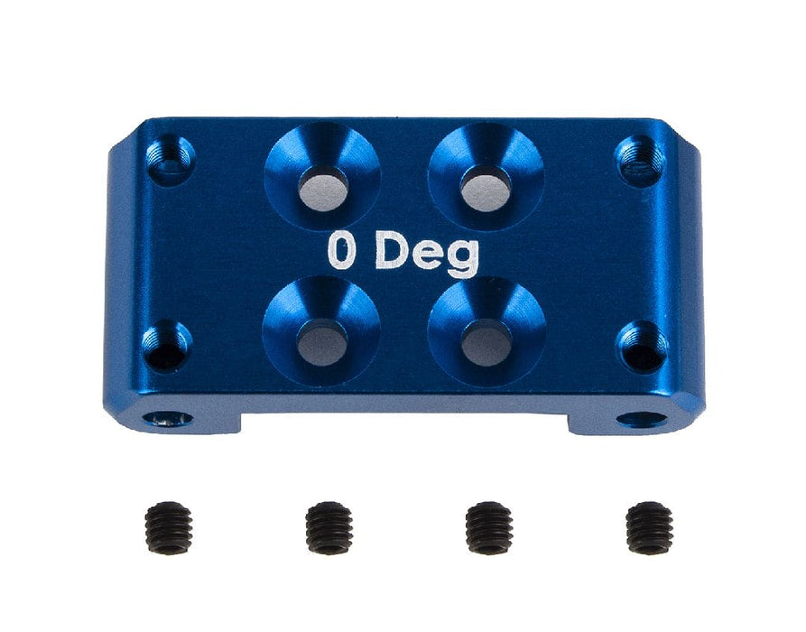 ASC92436 Team Associated RC10B7 FT Aluminum Front Bulkhead, 0 deg.