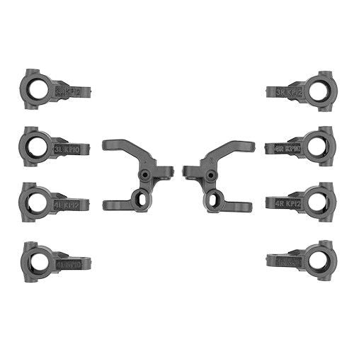ASC92577 Team Associated RC10B7.1 FT Caster/Steering Block Set, Carbon