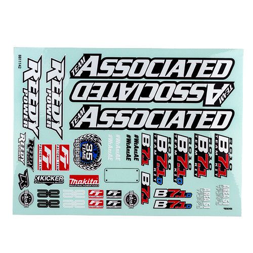 ASC92584 Team Associated RC10B7.1 Decal Sheet