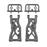 ASC92625 Team Associated RC10B84 FT Carbon Front Suspension Arms, 73mm