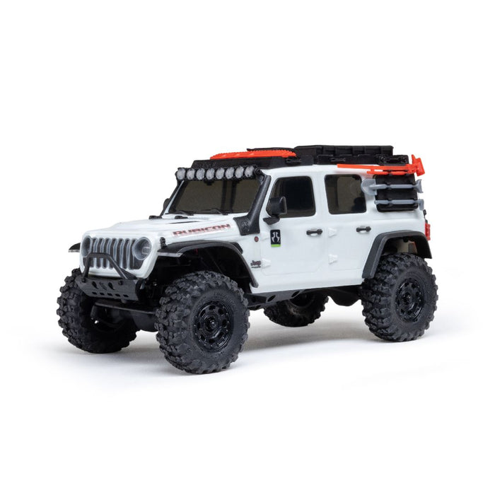 AXI-2261T2 Axial 1/30 SCX30 Jeep Wrangler JLU 4X4 RTR Brushed Rock (Battery & Charger Included) - White
