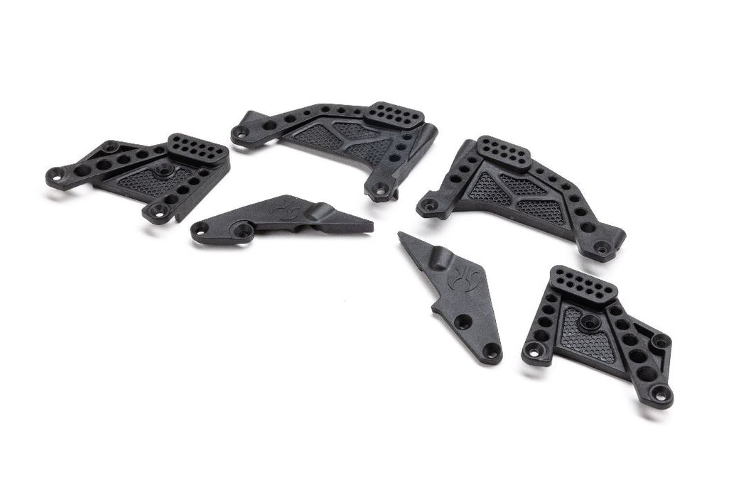 AXI-2996 Axial Shock Towers with Supports, FR/R: SCX10 III HP