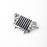 AXI-3861 Axial Grille, Chrome, SCX10 III CJ7