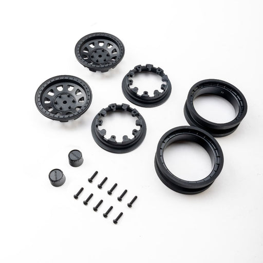 AXI-3872 Axial 1.9 Raceline Daytona Beadlock Wheels - Black (2)
